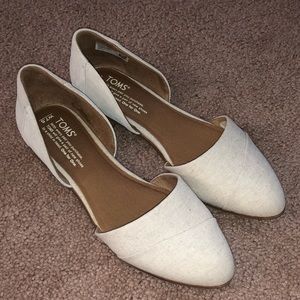 TOMS Jutti D'Orsay Flats - Cream 7.5